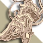 Archivo SVG de Máquina de Tatuaje Multicapa 3D para Corte láser en Madera y Papel - Imagen 4