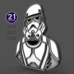 Archivo Cortado por Láser Multicapa Stormtrooper - DXF, SVG, AI, CDR para Decoración y Manualidades - Imagen 3