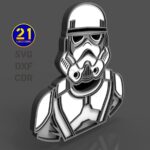 Archivo Cortado por Láser Multicapa Stormtrooper - DXF, SVG, AI, CDR para Decoración y Manualidades - Imagen 5