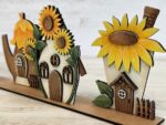 Diseño SVG de Casas de Girasol para Corte Láser - Glowforge, Flor, Hada y Casa de Pájaros - Imagen 3