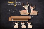 Estatuilla de ciervos SVG para corte láser - Árbol genealógico personalizado y descarga instantánea - Imagen 7