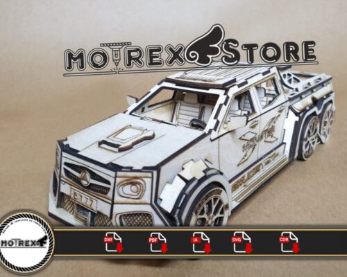 Archivos Mercedes Monster 3mm - Archivos DXF, AI, CDR, PDF, SVG