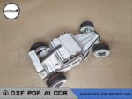 Archivos Ford Hot Rod F1 3mm - Archivos DXF, AI, CDR, PDF, SVG - Imagen 2
