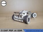 Archivos Ford Hot Rod F1 3mm - Archivos DXF, AI, CDR, PDF, SVG - Imagen 3