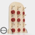 Soporte de exhibición para llaveros | Archivos para corte láser Glowforge - Imagen 5