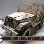 Archivos Jeep CJ5 3mm para corte láser - DXF, AI, CDR, PDF, SVG