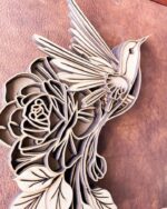 Archivo 3D SVG Multicapa de Colibrí para Corte Láser - Decoración Floral y Mandala para Día de las Madres - Imagen 2