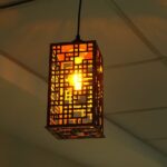 Luz colgante de madera cortada láser - Archivo vectorial para lámpara de techo decorativa Svg, Ai, Pdf