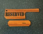 Letrero de Madera Reservado para Mesa - Plantilla Láser CNC 3mm, Decoración de Cocina Digital - Imagen 3