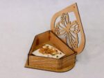 Caja de madera en forma de corazón con mariposa para corte láser - Archivos DXF y CNC Multicapa - Imagen 2