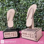 Caja de sandalia única para regalo del Día de la Madre - Plantillas DXF y SVG cortadas con láser