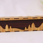 Caja de lápices de madera decorativa cortada a láser - Diseño digital descargable para impresoras CNC