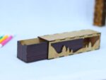 Caja de lápices de madera decorativa cortada a láser - Diseño digital descargable para impresoras CNC - Imagen 2