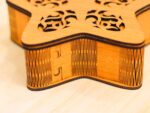Caja de madera en forma de estrella cortada a láser - Regalo celestial personalizado - Decoración CNC 3 mm - Imagen 8
