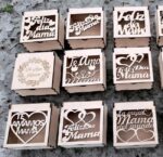 Caja decorativa para el Día de la Madre - Plantillas de corte láser en formatos DXF, AI, PDF, CDR