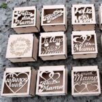 Caja decorativa para el Día de la Madre - Plantillas de corte láser en formatos DXF, AI, PDF, CDR