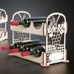 Soporte de Vino para Corte Láser - Caja Decorativa Digital 6mm para Glowforge y CNC - Descarga Instantánea