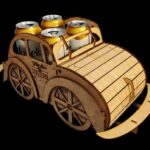 Corte láser de archivo Bocho: diseño botanero para cerveza y caramelos en formatos digitales vectoriales