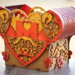Caja de Regalo Mecánica para San Valentín - Diseño para Corte Láser, Archivos DXF CNC Multicapa