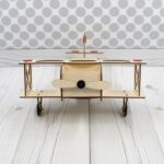 Portabotellas de cerveza en forma de avión para corte láser CNC - Plantillas ideales para el Día del Padre - Imagen 4