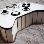 Caja de juguetes para niños | Controlador Xbox CNC | Plantillas DXF, CDR, AI y PDF cortadas por láser