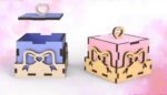 Caja de Regalo para Corte Láser - Plantillas DXF, AI, PDF para Anillos y Aretes, Arte Digital 3mm