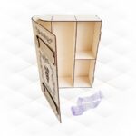 Caja de vino y soporte para copas - Diseño digital para corte láser CNC y almacenamiento de vidrio - Imagen 2