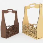 Cesta Rectangular de Madera para Corte Láser - Plantilla Digital Premium SVG, DXF, Ai para Glowforge