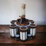 Dispensador de 6 Vasos con Botella para Corte Láser - Almacenamiento de Vidrio Personalizado - Imagen 2