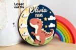Paquete SVG Dinosaurio para Nombre de Bebé - Archivo Cortado por Láser para Glowforge, Descarga Instantánea - Imagen 7
