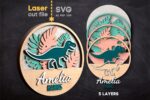 Paquete SVG Dinosaurio para Nombre de Bebé - Archivo Cortado por Láser para Glowforge, Descarga Instantánea - Imagen 5