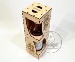 Archivo SVG para corte láser de caja de vino y soporte para botellas de madera contrachapada - Imagen 3