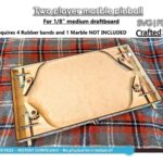 Juego de canicas de pinball para 2 jugadores - Archivos SVG y PDF lista para corte láser, instrucciones incluidas