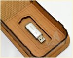 Estuche USB de boda, Archivo vectorial de corte láser SVG, Caja pequeña para memoria flash Glowforge - Imagen 5