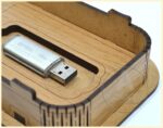 Estuche USB de boda, Archivo vectorial de corte láser SVG, Caja pequeña para memoria flash Glowforge - Imagen 7