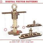 Archivo SVG de juego de batalla de doble gancho y anillo V-2 - Corte láser para bares y eventos sociales