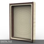 Caja Lightbox A4 de 8 capas - Archivos SVG, PDF y DXF para corte láser - Diseño digital premium