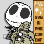 Esqueleto de Halloween en SVG para Corte Láser - Diseño de Capa Creativa y Divertida - Imagen 4