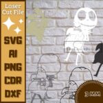 Esqueleto de Halloween en SVG para Corte Láser - Diseño de Capa Creativa y Divertida - Imagen 3