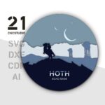 Conjunto de Archivos de Corte Láser Endor, Mustafar y Hoth - Formatos 2D DXF, SVG, AI, CDR - Imagen 3