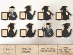 Marco de Fotos de Graduación SVG para Corte Láser Glowforge - Archivo Digital Personalizable - Imagen 2