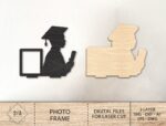 Marco de Fotos de Graduación SVG para Corte Láser Glowforge - Archivo Digital Personalizable - Imagen 4