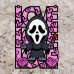 Puerta de Amor de Terror SVG para Corte Láser | Personajes y Diseños de Halloween Glowforge - Imagen 6