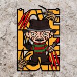 Puerta de Amor de Terror SVG para Corte Láser | Personajes y Diseños de Halloween Glowforge - Imagen 5