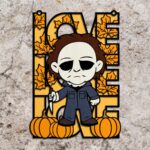 Puerta de Amor de Terror SVG para Corte Láser | Personajes y Diseños de Halloween Glowforge - Imagen 4