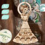 Archivos SVG para Corte Láser de Calavera de Azúcar - Diseño de Día de Muertos para Glowforge