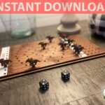 Juego de carreras de caballos SVG para corte láser - Dados y barra de madera artesanal Glowforge