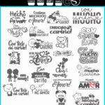 Plantillas de Mensajes de San Valentín en SVG, PNG y DXF para Amigos y Amor - Descarga Instantánea