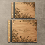 Álbum de fotos de boda floral personalizado SVG para corte láser - Regalo ideal para San Valentín y bodas - Imagen 4