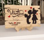 Cartel de pareja personalizado para corte láser – Archivo digital para San Valentín y decoración Glowforge - Imagen 5